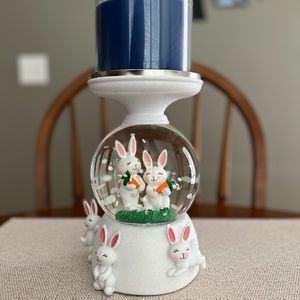 New Bath and Body Works Bunny globe candle holder